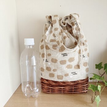 保温保冷シート付き巾着型エコバッグ（羊）