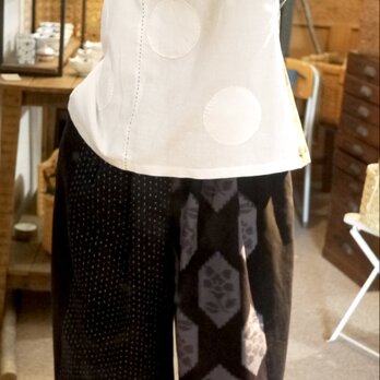 久留米絣3種からコクーンパンツ