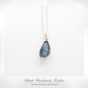 〚 gemstone 〛sv925 simple opal tablet pendant 2の画像