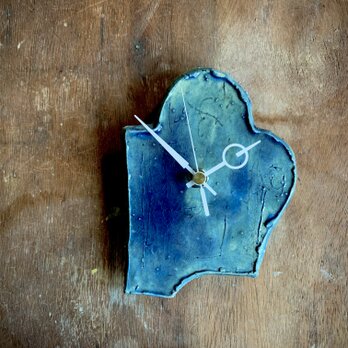 青空ガラス釉M　16cm掛け時計の画像