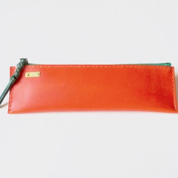 ブッテーロの鉛筆の入るペンケースB（オレンジ）