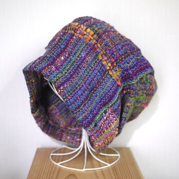 手織りのふにふに帽子 秋冬糸の画像
