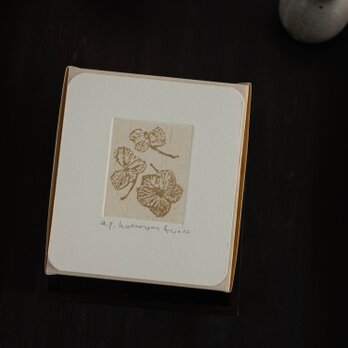 版画ゆうびん no.13 “hydrangea”（銅版画）の画像