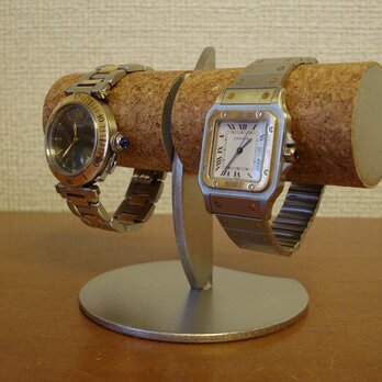 ウォッチスタンド　2本掛け腕時計収納スタンド　受注販売 　の画像