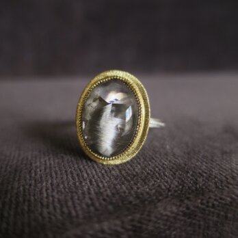 K18・SV Platinum Rutilated quartz　Ringの画像