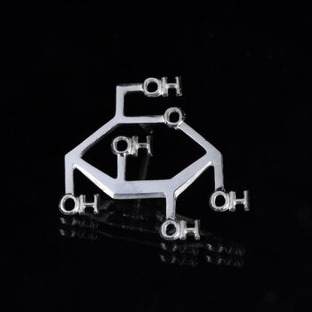 α-グルコース　(タックピン，タイタック)　化学式アクセサリー®の画像