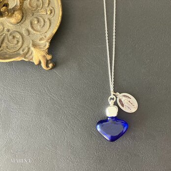 {SV} フランス奇跡のメダイと香水瓶のネックレス -Blueの画像
