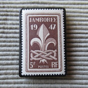 フランス　切手ブローチ 8107の画像