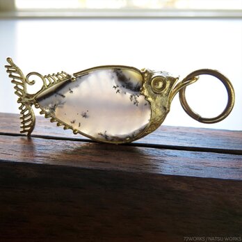 デンドリティックオパール フィッシュ チャーム / Dendritic Opal Fish charmsの画像