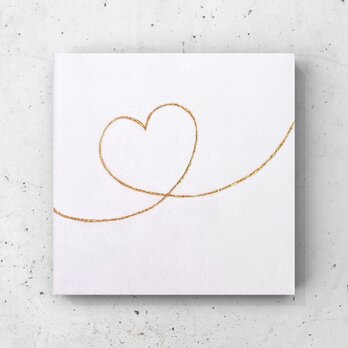 『heart』純金箔の金継ぎアート  ハートの画像