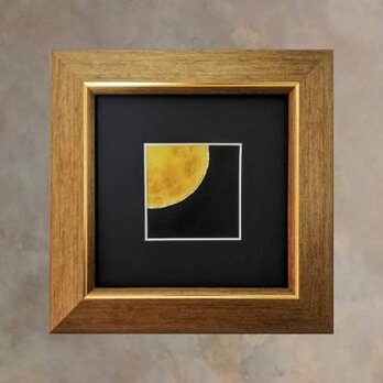 Sold『moon』純金箔の金継ぎアート 月の画像