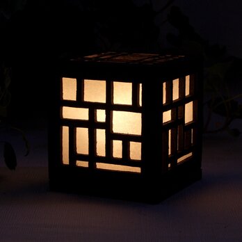 ☆和の風情を活かしたミニ行燈ランプ☆（WA-S)の画像