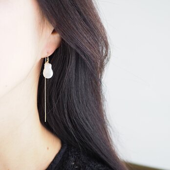 K10 / バロックパールピアス （スプ / AL）
