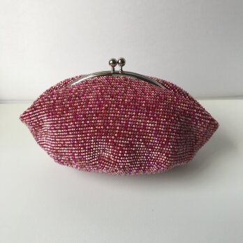 Beaded Pouch --Pink Mix-- (XL) 内布：Poppy's Patchworkの画像
