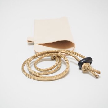 めがね入れ ナチュラル パラコード紐 ヌメ革 かばんの中の整理やキャンプにも