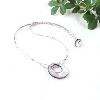 Shell Pendant -silver moon-の画像