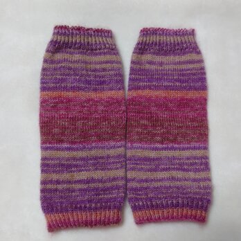 手編み靴下 ショートウォーマー sock yarn 07の画像