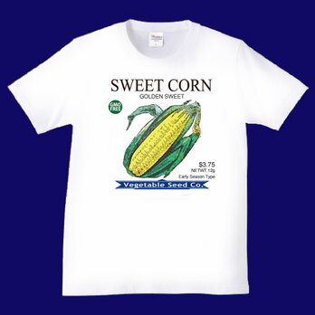Tシャツ　SWEET CORN(トウモロコシ）の画像
