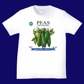 Tシャツ　PEAS(エンドウ豆）の画像