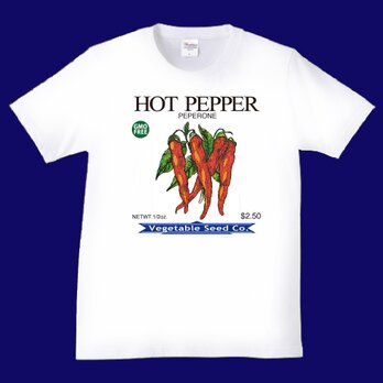 Tシャツ　HOT PEPPER(トウガラシ）の画像