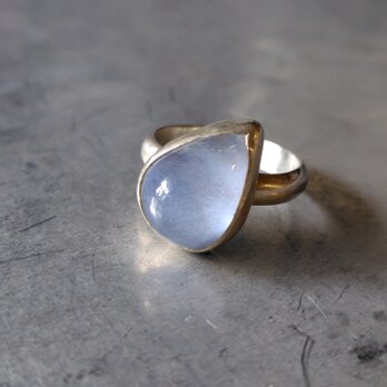 デュモルチェライトインクォーツシルバーリング#12