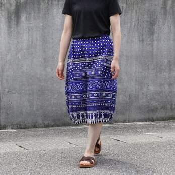 伝統柄のバルーンスカート（カンガスカート）コクーンスカート 大人かわいいの画像