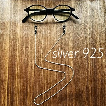 シルバー925 silver メガネチェーン　アクセサリーの画像