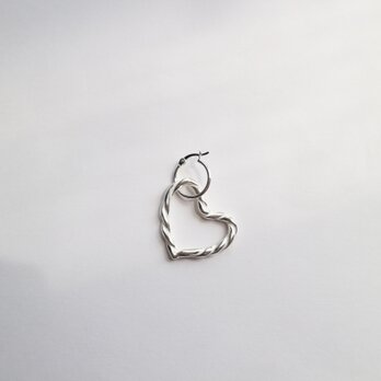【Silver925】Heart pierce（片耳）の画像