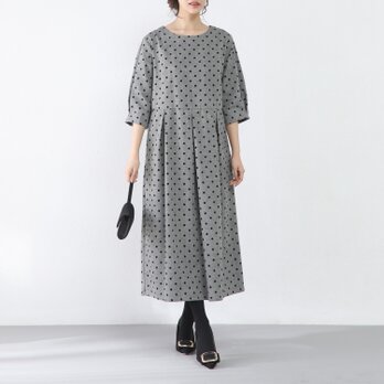 裾上げ無料♪オーダーサイズ可♪フォーマル　ウェストタックワンピース