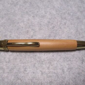 枇杷（ビワ）　椿油仕上げ　回転式ロングパトリオットボールペンの画像
