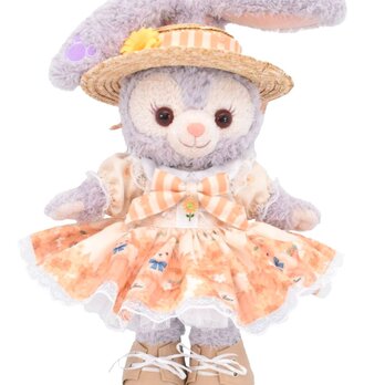 ステラルー 服 着せ替え コスチューム くまちゃんドレス 向日葵 本体無 Sサイズ用 送料無料の画像