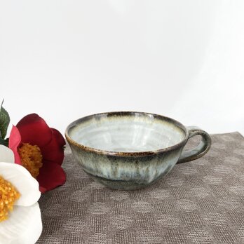 かわいいスープカップ　　そうめんの取鉢にも　手仕事　民藝　窯元　【和陶器　ブルー】の画像