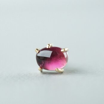 Pink tourmaline earring / Cabochon ＊Singleの画像