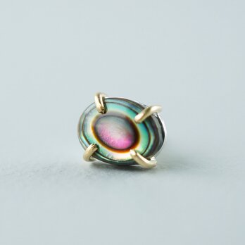 Abalone shell earring【A】  ＊Singleの画像