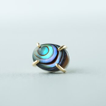 Abalone shell earring【B】  ＊Singleの画像