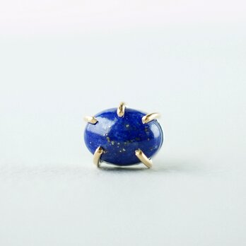 Lapis lazuli earring/Cabochon  ＊Singleの画像