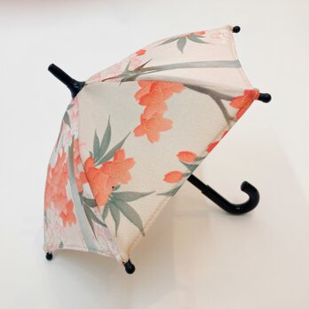 【SOLDOUT】着物傘オブジェ ミニサイズ（桜01） アンティークの絹の着物使用　東京の職人が手仕事で制作　プレゼントに最適の画像