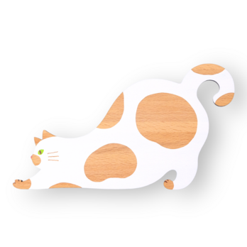 大人可愛い　癒しインテリア　nekomamire 【のびる・白】の画像