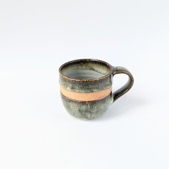 海鼠釉の コーヒーカップ　　珈琲　紅茶　緑茶　手仕事　窯元【和陶器　グリーン　民藝】の画像