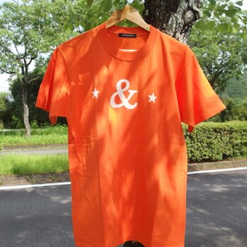 ＆Tシャツ　オレンジの画像