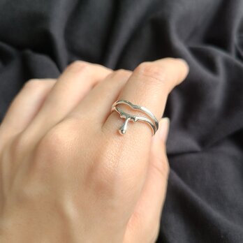 【Outfit SET】V RING × "about to fall" Drop RING / SV925の画像