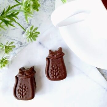 ねこのチョコレート型（22）　シリコン型　シリコンモールド　お菓子　手作り　プレゼントの画像
