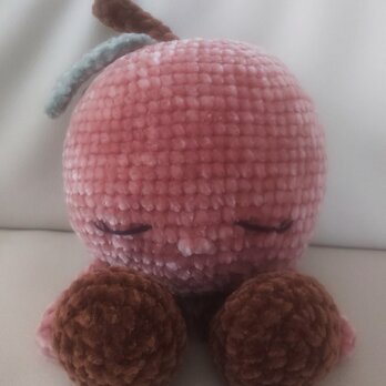 もこもこ編みぐるみ☆モモpaula☆ピンク☆