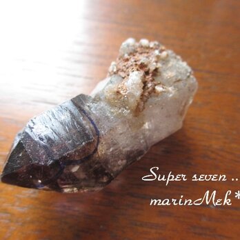【marinMek*】気泡入り　セイクリッドセブン（スーパーセブン）原石　の画像