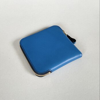 しかくい青色の財布【1点限り】の画像