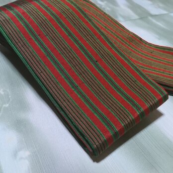 創作帯☆角帯 玉虫ストライプ 巾約11cmの画像