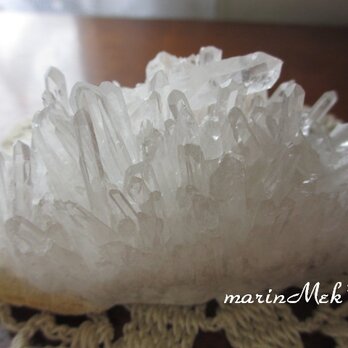 【marinMek*】四川省産　水晶クラスター290gの画像