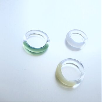 Bicolored simple Ring / MY /JG / WHの画像