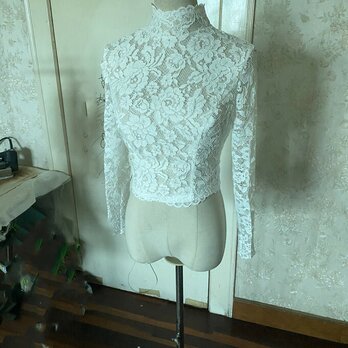 ウエディングドレス ボレロ 3D立体レース刺繍 Vネックドレス 長袖　 結婚式/披露宴の画像