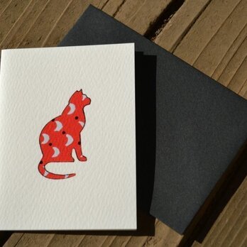 封筒付カード 黒猫散歩(番外編) 2セットの画像